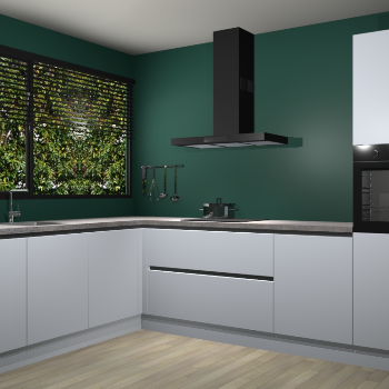 Sneeuwwitte greeploze keuken Rhodos 54388