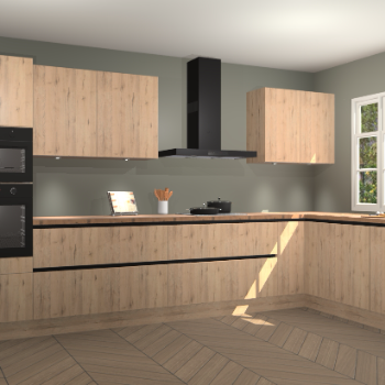 Madera natuur greeploze keuken Graz 72765