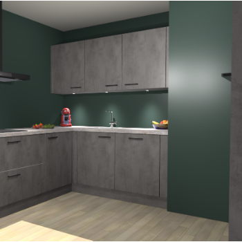 Beton Antraciet keuken Noorwegen 45883