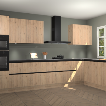 Madera natuur greeploze keuken Graz 72836