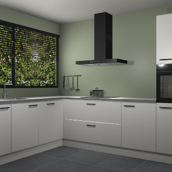 Zijdegrijze keuken Rhodos 54511