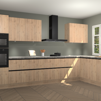 Madera natuur greeploze keuken Graz 72854