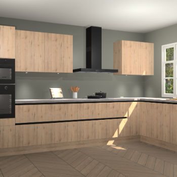 Madera natuur greeploze keuken Graz 72872