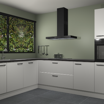 Zijdegrijze keuken Rhodos 54538