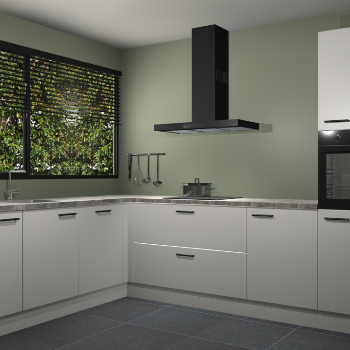 Zijdegrijze keuken Rhodos 54582