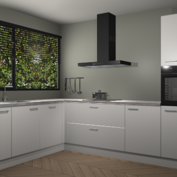 Zijdegrijze keuken Rhodos 54640