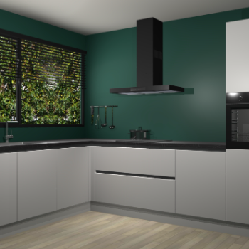 Zijdegrijze greeploze keuken Rhodos 54660