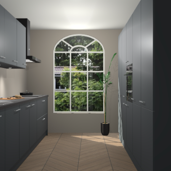 Onyxgrijze keuken Dawei 89109