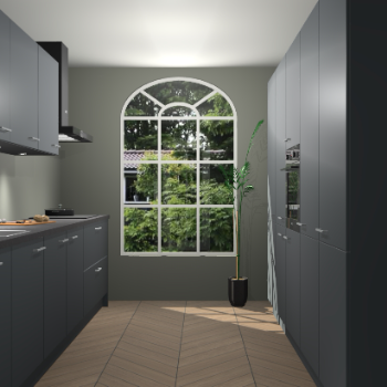 Onyxgrijze keuken Dawei 89110