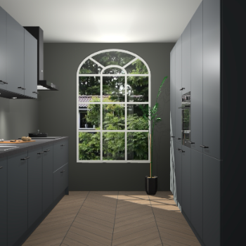 Onyxgrijze keuken Dawei 89112