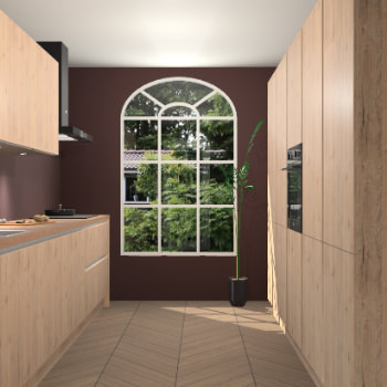 Madera Natuur greeploze keuken Dawei 89118