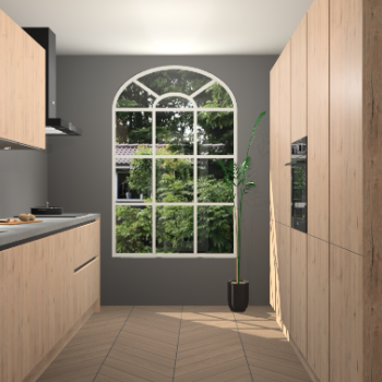 Madera Natuur greeploze keuken Dawei 89127