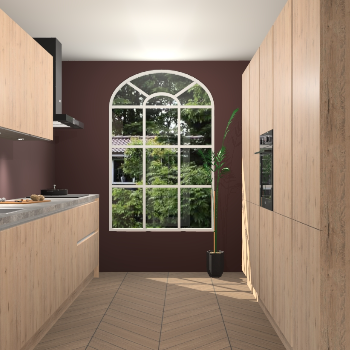 Madera Natuur greeploze keuken Dawei 89138