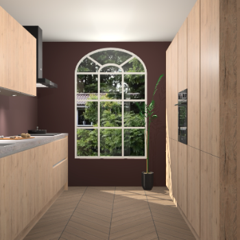 Madera Natuur greeploze keuken Dawei 89144