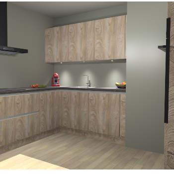 Cantaro Eiken greeploze keuken Noorwegen 42909