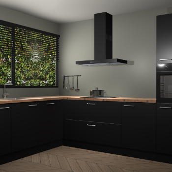 Zwarte keuken Rhodos 54771