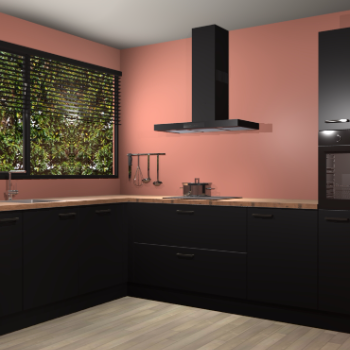 Zwarte keuken Rhodos 54774