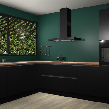 Zwarte greeploze keuken Rhodos 54775