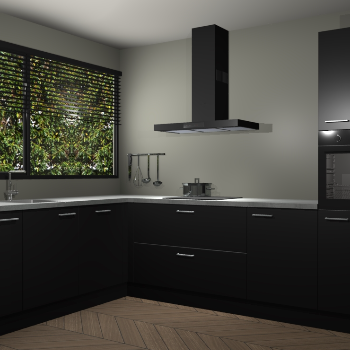 Zwarte keuken Rhodos 54784