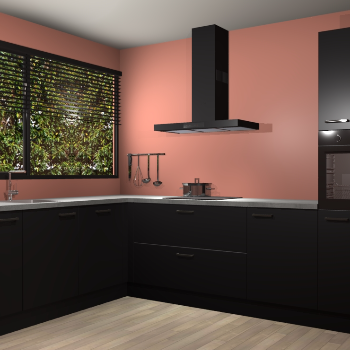 Zwarte keuken Rhodos 54787