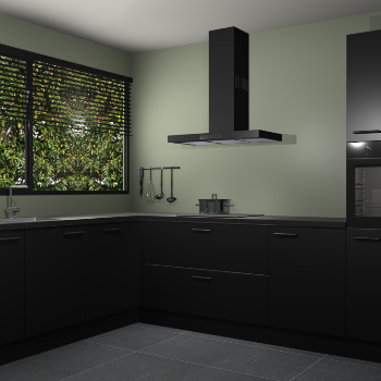 Zwarte keuken Rhodos 54800
