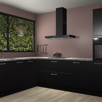 Zwarte keuken Rhodos 54812