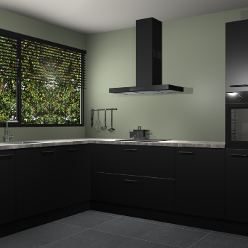 Zwarte keuken Rhodos 54816