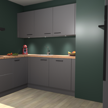 Onyxgrijze keuken Noorwegen 43388