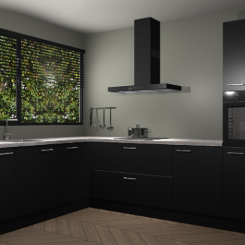 Zwarte keuken Rhodos 54841