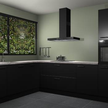 Zwarte keuken Rhodos 54843