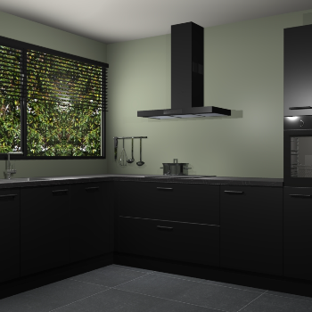 Zwarte keuken Rhodos 54889