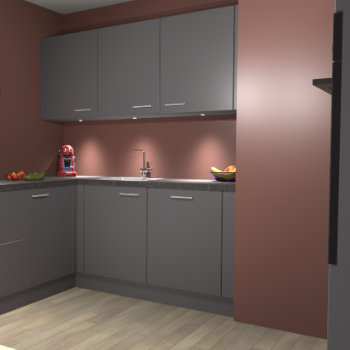 Onyxgrijze keuken Noorwegen 43579