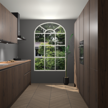 Noten greeploze keuken Dawei 90247