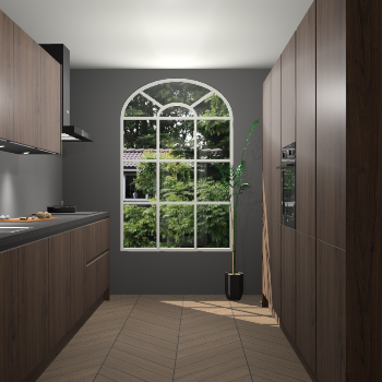 Noten greeploze keuken Dawei 90259