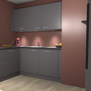 Onyxgrijze keuken Noorwegen 43583