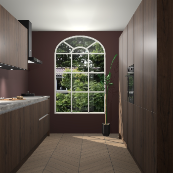 Noten greeploze keuken Dawei 90263