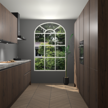 Noten greeploze keuken Dawei 90266