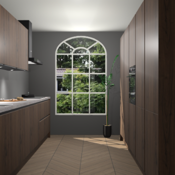 Noten greeploze keuken Dawei 90272