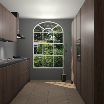 Noten greeploze keuken Dawei 90278