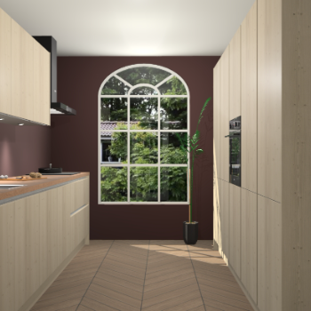 Vuren greeploze keuken Dawei 90281