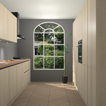 Vuren greeploze keuken Dawei 90284