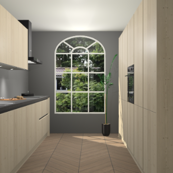 Vuren greeploze keuken Dawei 90296