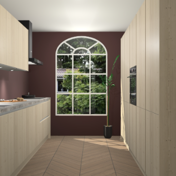 Vuren greeploze keuken Dawei 90299