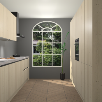 Vuren greeploze keuken Dawei 90309