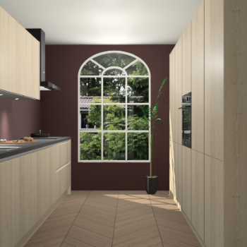 Vuren greeploze keuken Dawei 90312