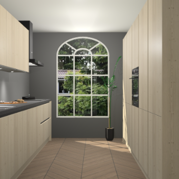 Vuren greeploze keuken Dawei 90315