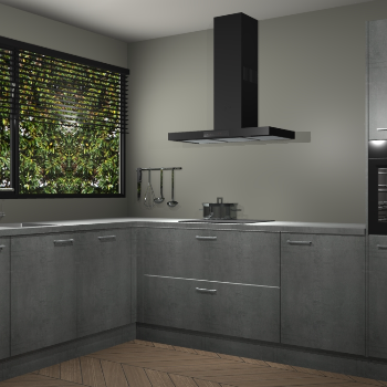 Beton Parelgrijs keuken Rhodos 56506