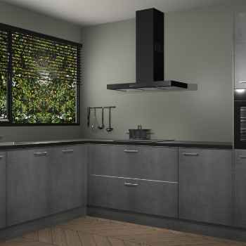 Beton Parelgrijs keuken Rhodos 56518