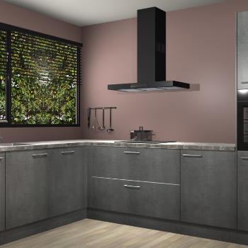 Beton Parelgrijs keuken Rhodos 56531