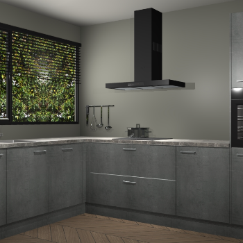 Beton Parelgrijs keuken Rhodos 56532